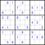 Судоку 9х9 #684 легкий