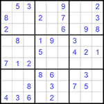 Судоку 9х9 #687 легкий