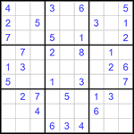 Судоку 9х9 #690 легкий