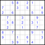 Судоку 9х9 #701 легкий