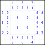 Судоку 9х9 #703 легкий