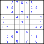 Судоку 9х9 #704 легкий