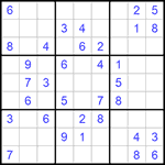 Судоку 9х9 #706 легкий