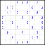 Судоку 9х9 #708 легкий