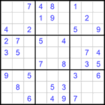 Судоку 9х9 #709 легкий