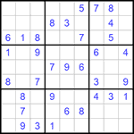 Судоку 9х9 #713 легкий