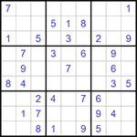 Судоку 9х9 #714 легкий