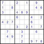 Судоку 9х9 #716 легкий
