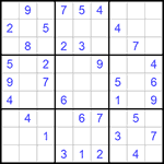 Судоку 9х9 #717 легкий