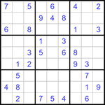 Судоку 9х9 #718 легкий