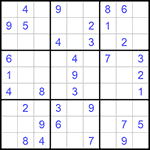Судоку 9х9 #720 легкий