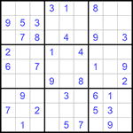 Судоку 9х9 #722 легкий