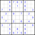 Судоку 9х9 #725 легкий