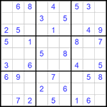 Судоку 9х9 #726 легкий