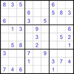 Судоку 9х9 #727 легкий