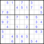 Судоку 9х9 #729 легкий