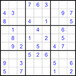 Судоку 9х9 #732 легкий