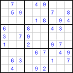 Судоку 9х9 #733 легкий