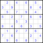 Судоку 9х9 #734 легкий