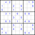 Судоку 9х9 #735 легкий