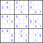 Судоку 9х9 #736 легкий