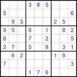 Судоку 9х9 #740 легкий