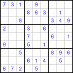 Судоку 9х9 #741 легкий