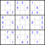 Судоку 9х9 #742 легкий