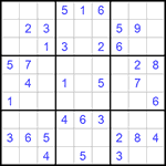 Судоку 9х9 #743 легкий