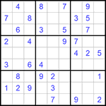 Судоку 9х9 #746 легкий