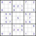 Судоку 9х9 #747 легкий