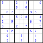 Судоку 9х9 #748 легкий