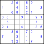 Судоку 9х9 #750 легкий