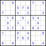 Судоку 9х9 #752 легкий