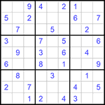 Судоку 9х9 #754 легкий