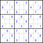Судоку 9х9 #755 легкий