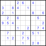 Судоку 9х9 #757 легкий