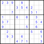 Судоку 9х9 #759 легкий
