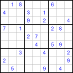 Судоку 9х9 #631 средний