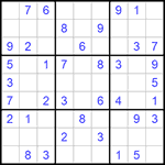 Судоку 9х9 #632 средний