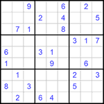 Судоку 9х9 #636 средний
