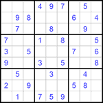 Судоку 9х9 #638 средний