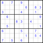 Судоку 9х9 #647 средний