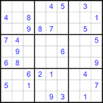 Судоку 9х9 #655 средний