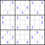 Судоку 9х9 #669 средний