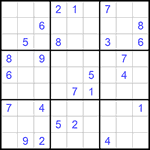 Судоку 9х9 #671 средний