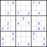 Судоку 9х9 #672 средний