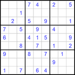 Судоку 9х9 #673 средний