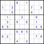 Судоку 9х9 #684 средний