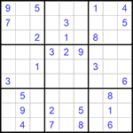 Судоку 9х9 #689 средний